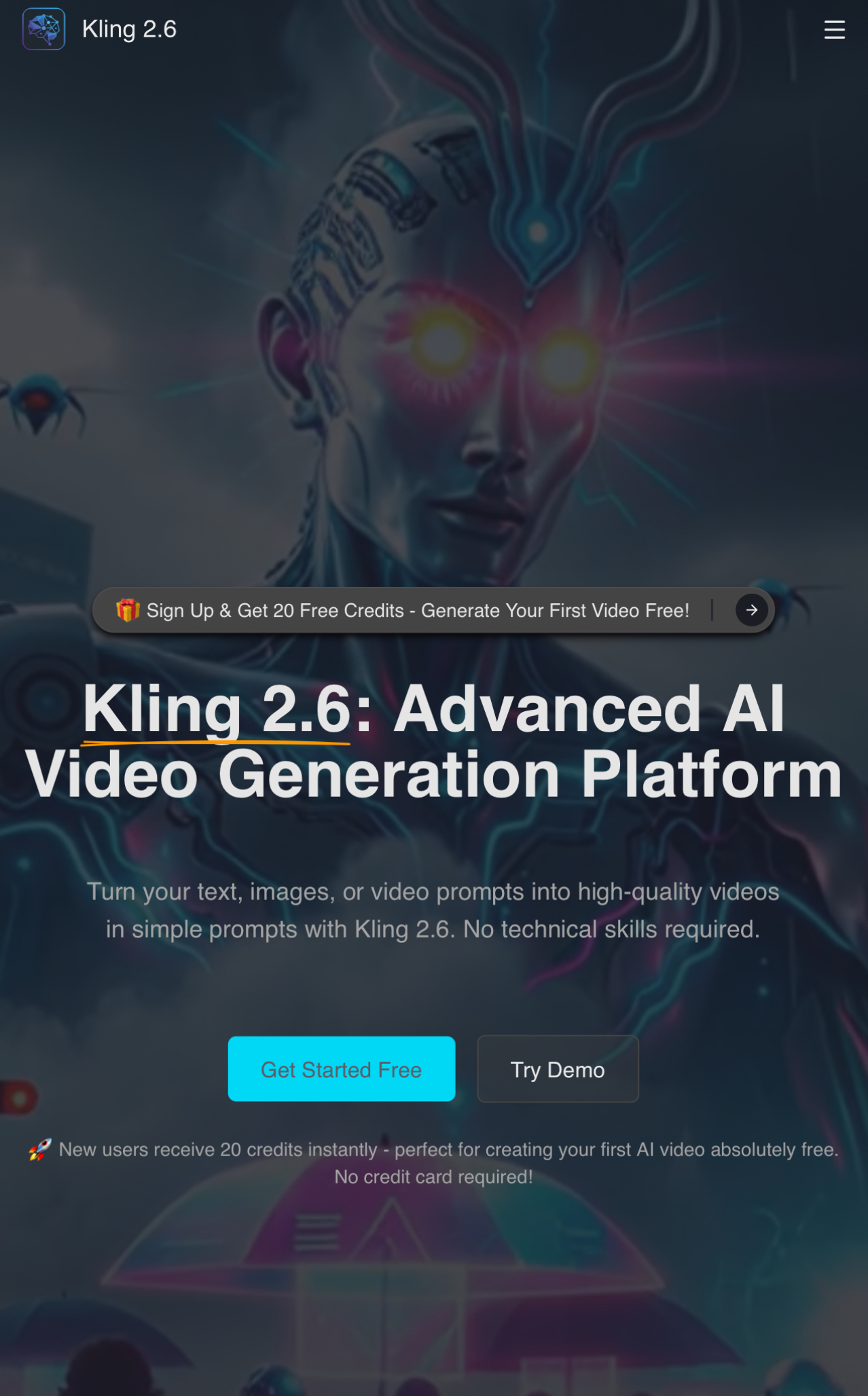 Kling 2.6 AI Video Generator