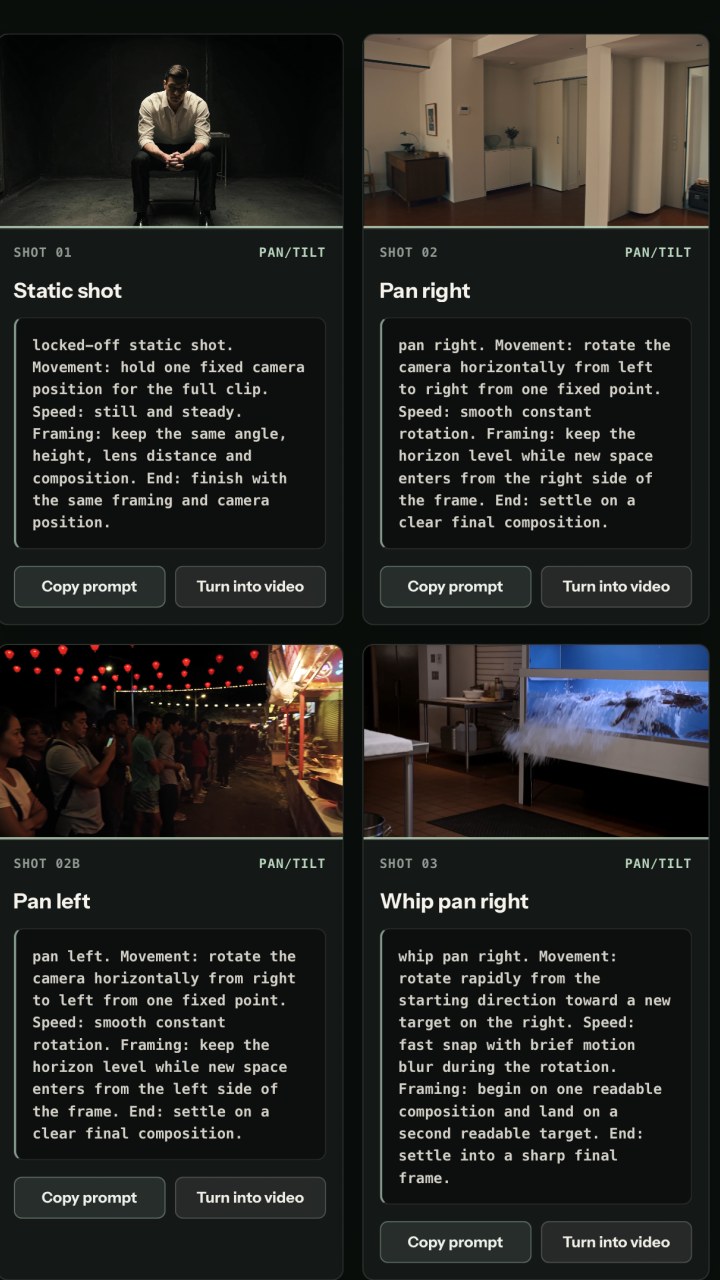AI Camera Movements