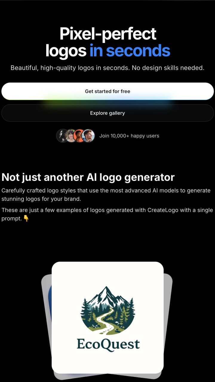 CreateLogo AI Logo Generator